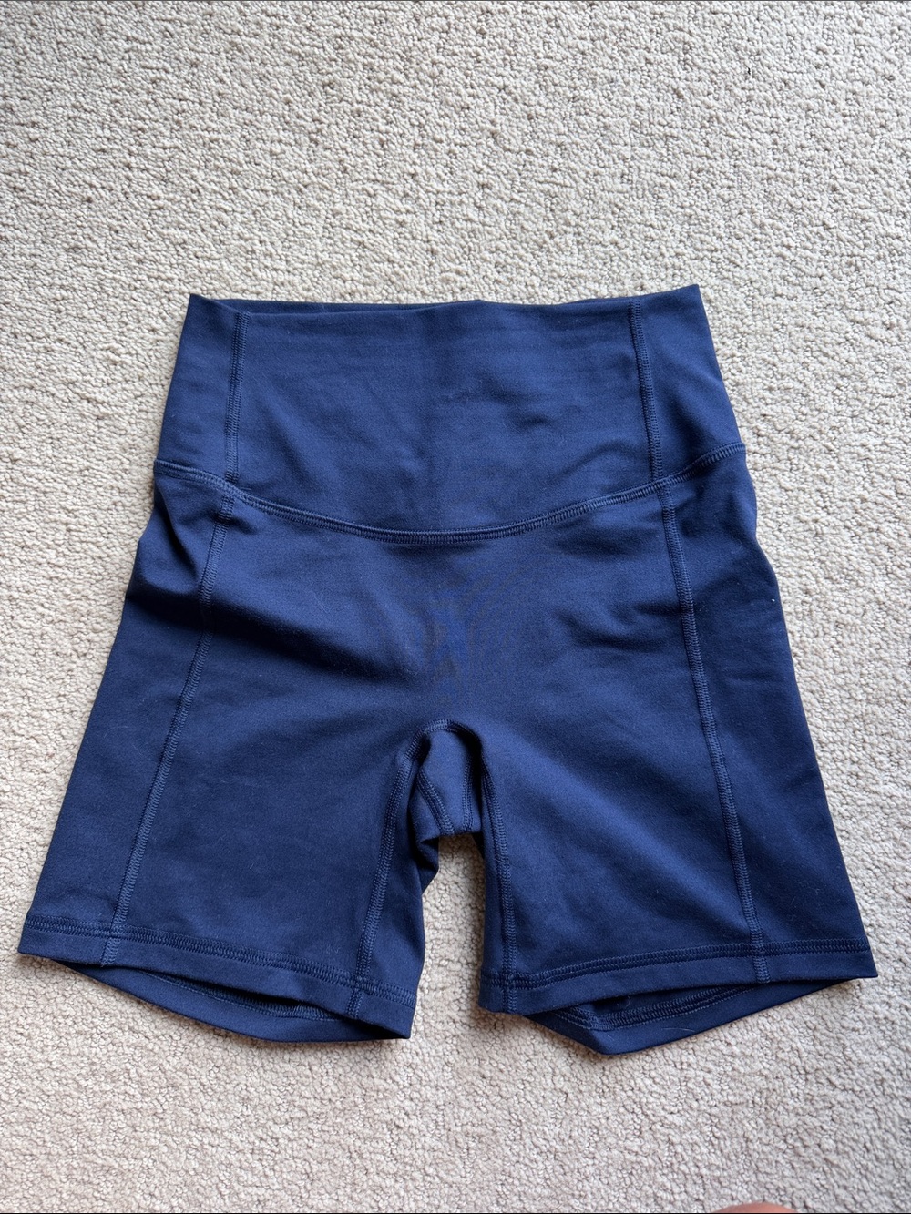 High-Waist Navy Women’s Performance Bike Shorts